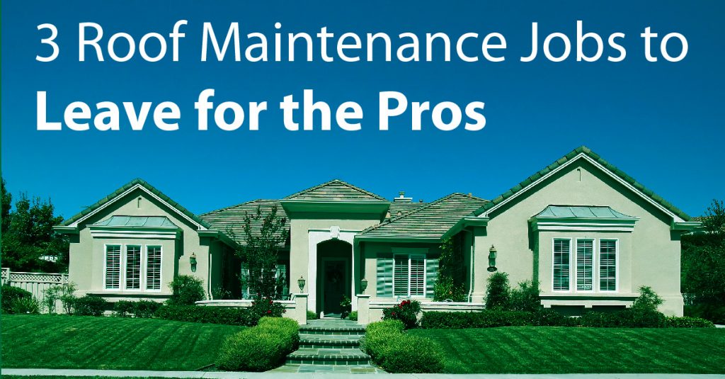  3 Roof Maintenance Jobs to Leave for the Pros